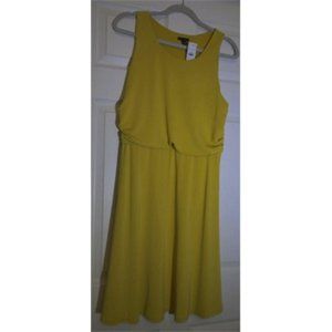 Ann Taylor Gold sleeveless, lined dress, medium, new with tags